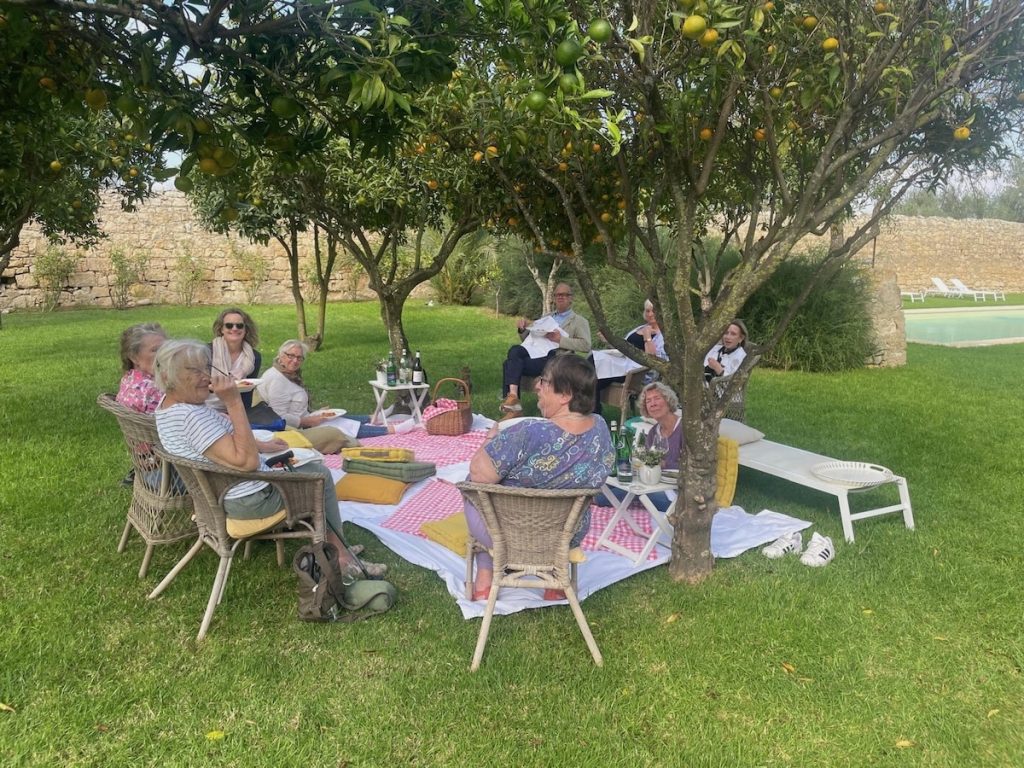 Picnic in the Baglio garden