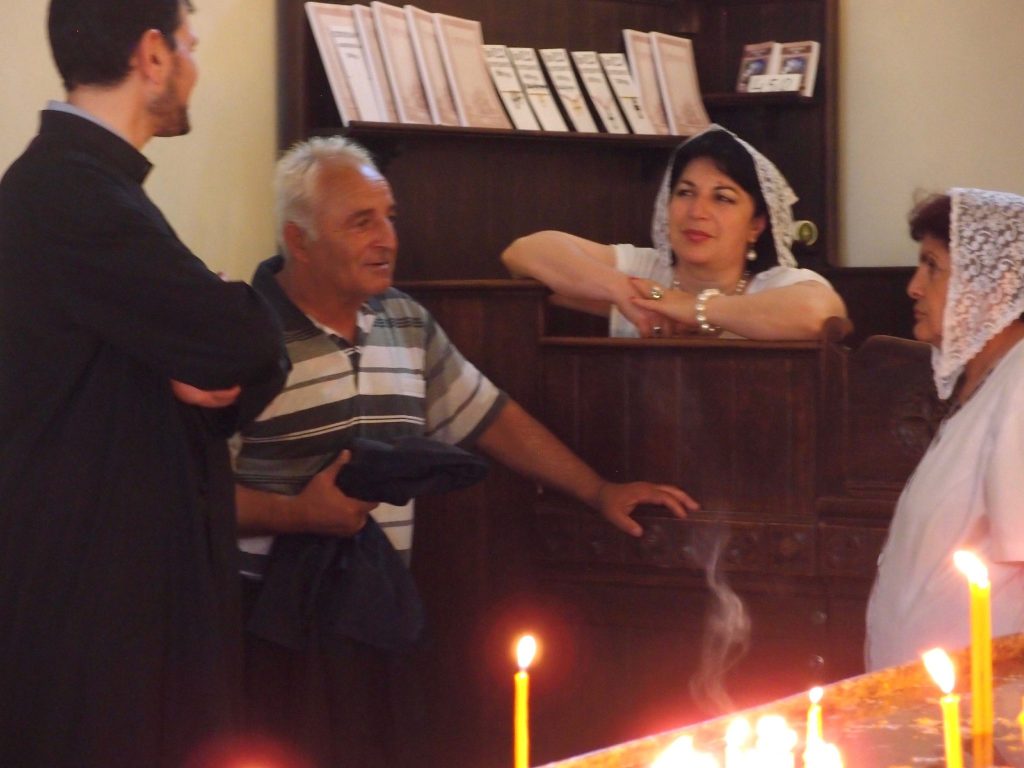 Inside Ethcmiadzin cathedral, Armenia
