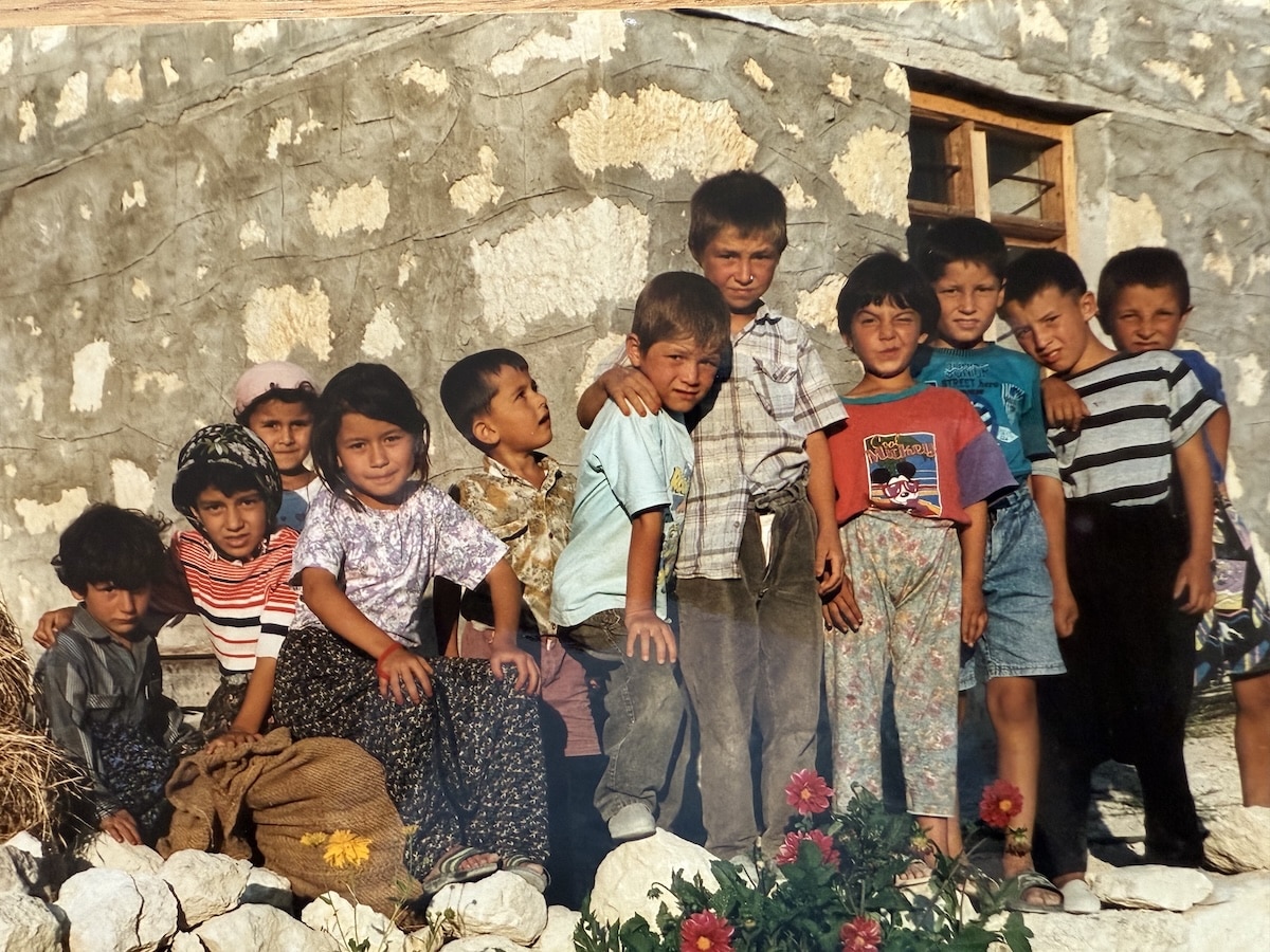 Children in Çömelek village
