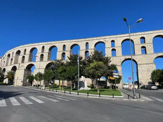 The Kamares aqueduct at Kavala