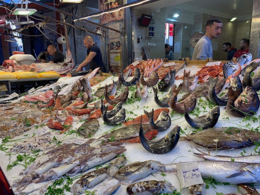 Fish Stall on Capo Market, Palermo