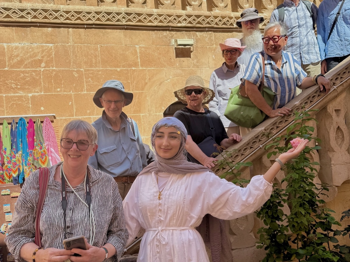 Group at Midyat with Local Girl