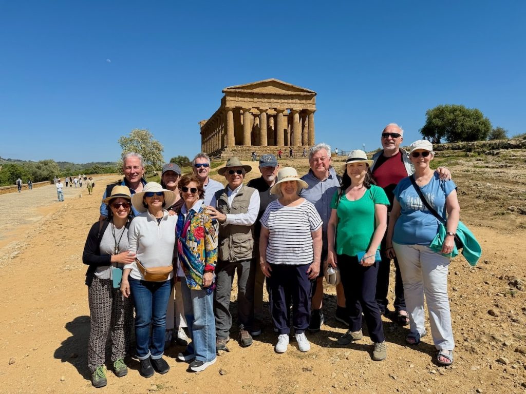 Our group at the Temple of Concordia, Agrigento