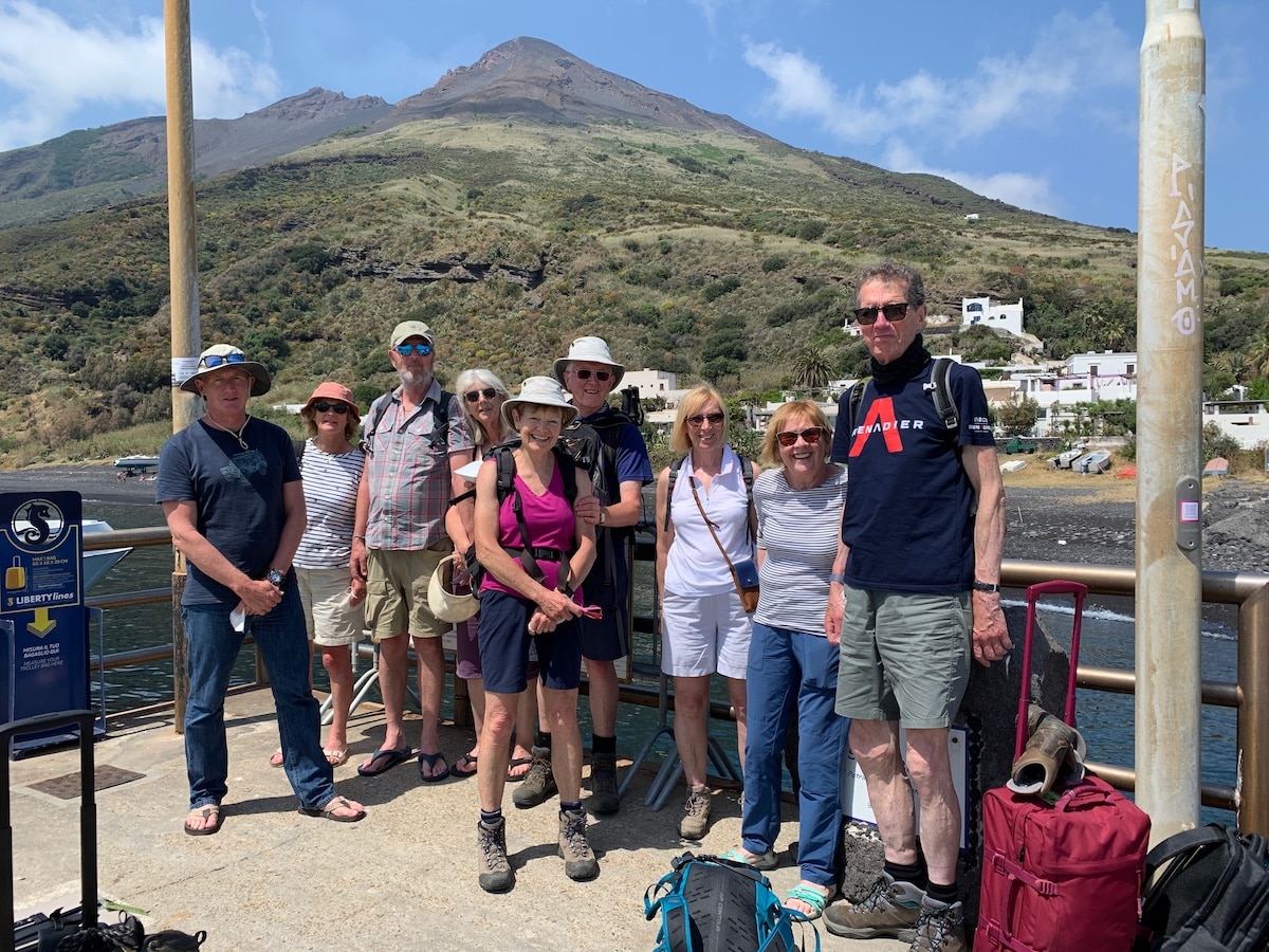 Our Hiking Group on Stromboli