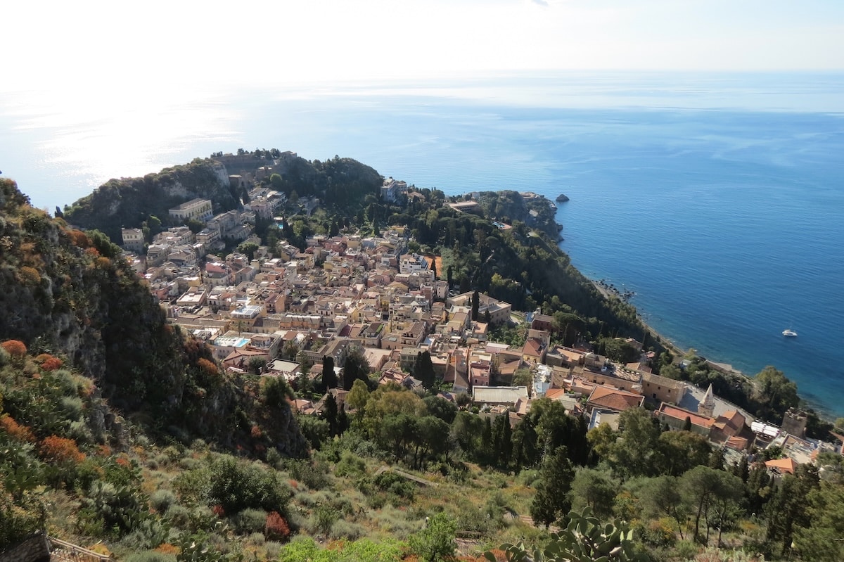 Overlooking Taormina