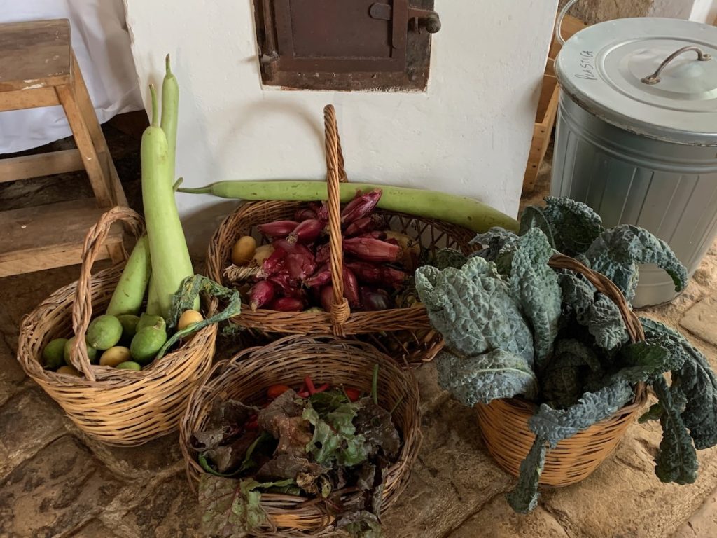 Produce from the Garden at Baglio Occhipinti