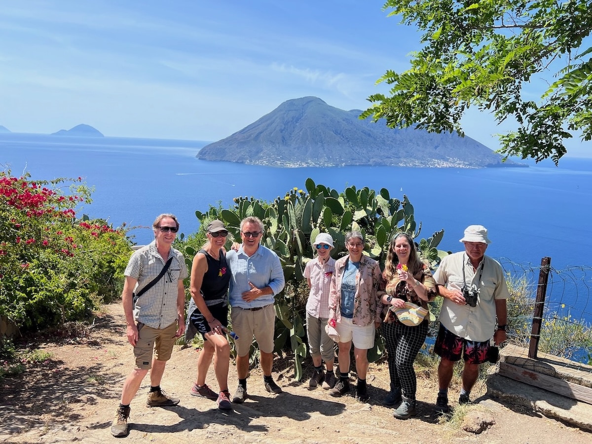 Quattropani Lipari with Salina in the Background
