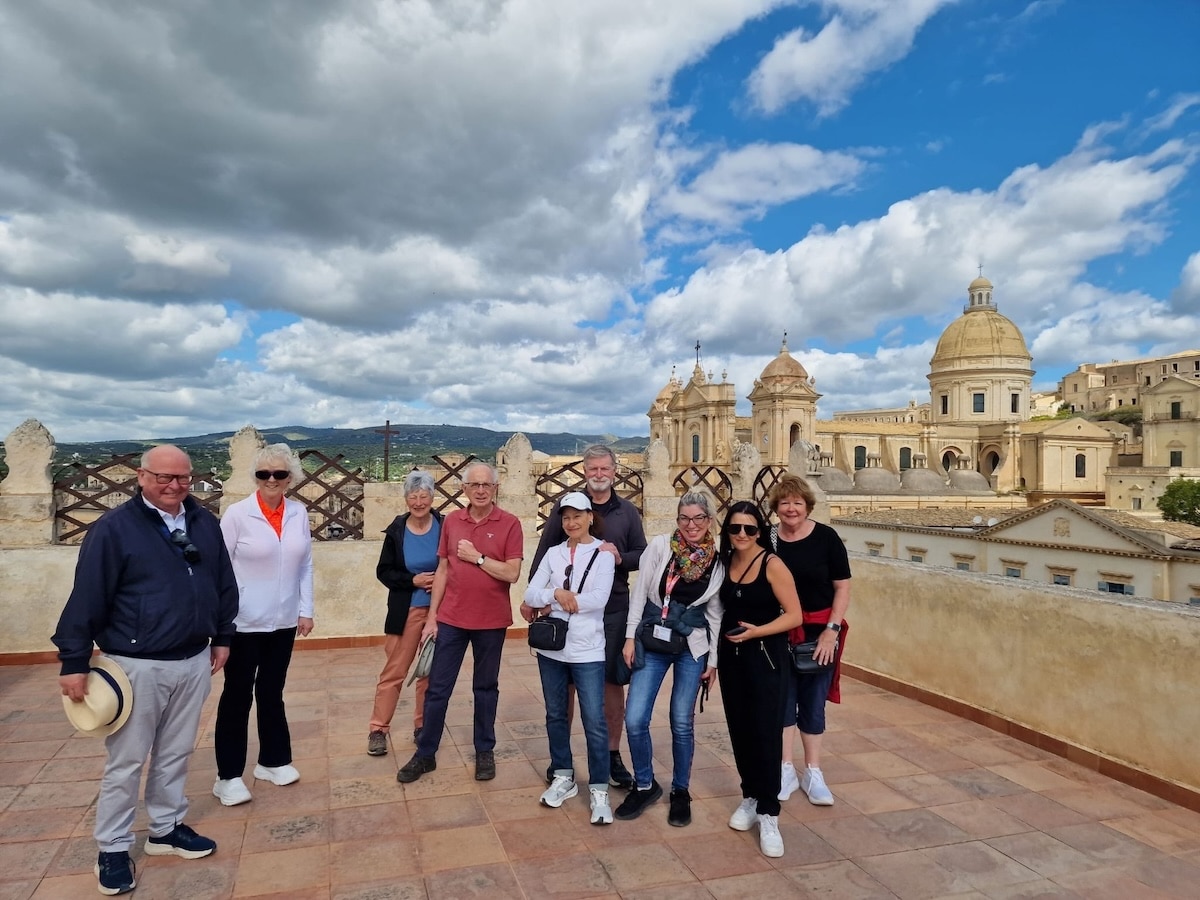 Our group in Noto