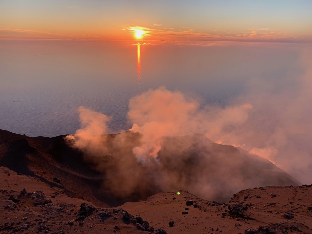 Sunset from Stromboli