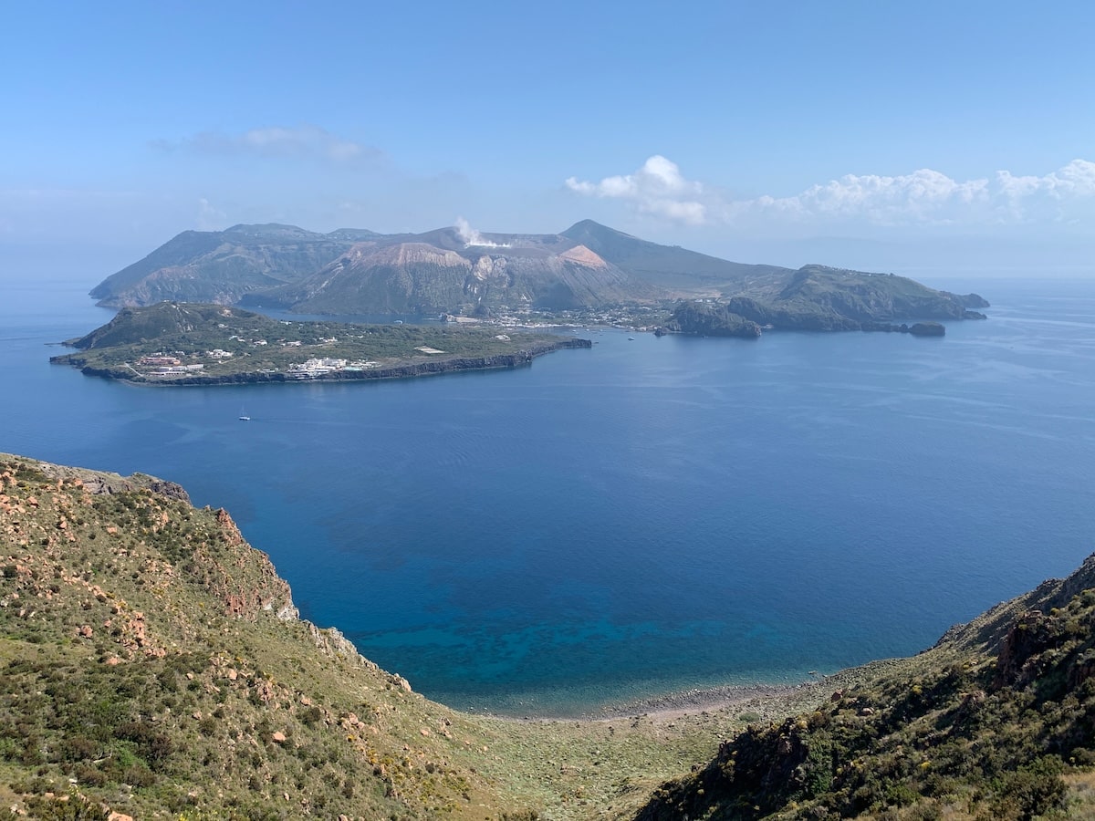 Vulcano Island Seen from Lipari