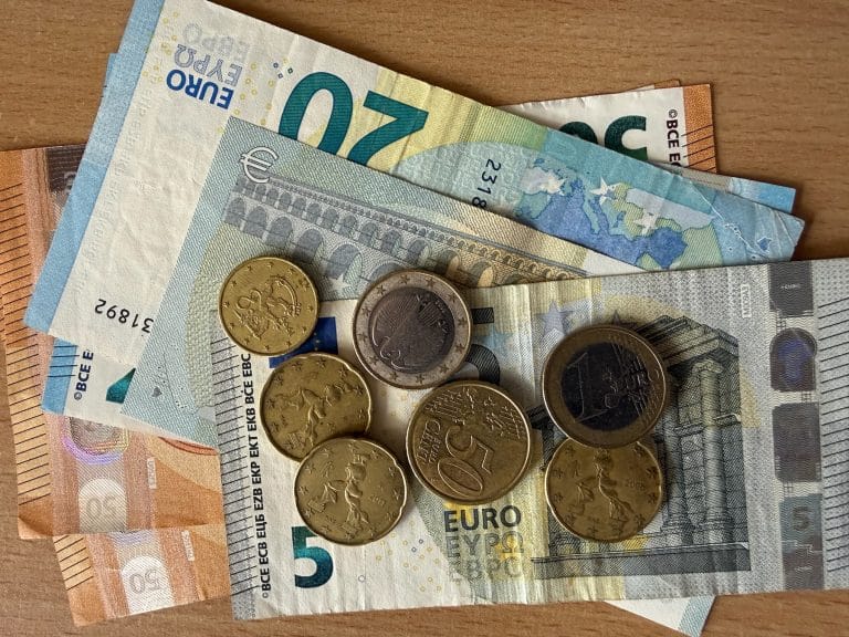 Euros and loose change