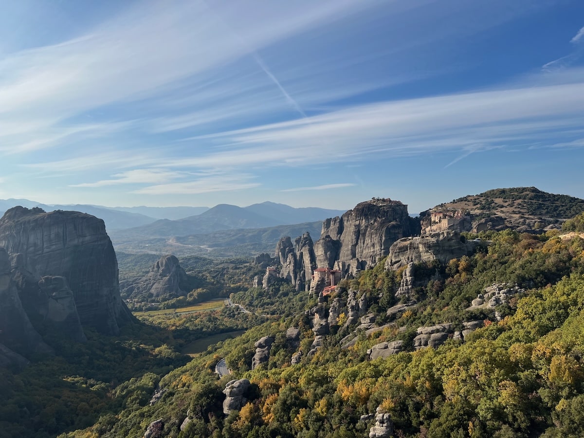 Meteora with Varlaam Grand Meteoron and Saint Nicholas Monasteries